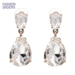 8 Colors Luxury Rhinestone Dangle Earrings Fashion Original Crystal Water Drop Earring Wedding Party Pendant Jewelry 2023 Trend
