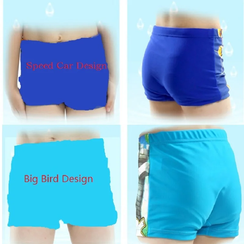 Shorts de banho dos desenhos animados para meninos, roupa de banho para crianças de 2 a 10 anos