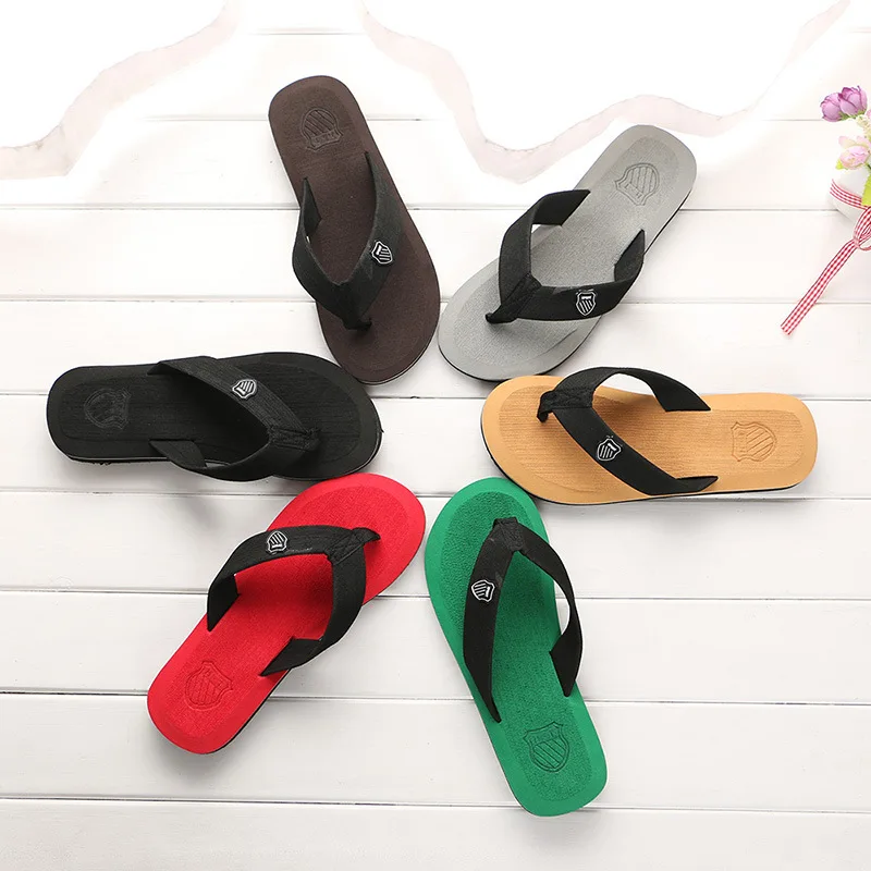 Summer Beach Slippers Men Flip Flops High Quality Beach Sandals Zapatos Hombre Casual Shoe Wholesale