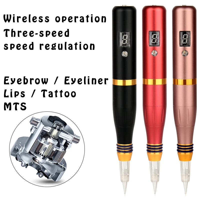 Professionele Elektrische Tattoo Microblading Pen Semi Permanente Make Wenkbrauw Lip Eyeliner Tattoo Machine Pen