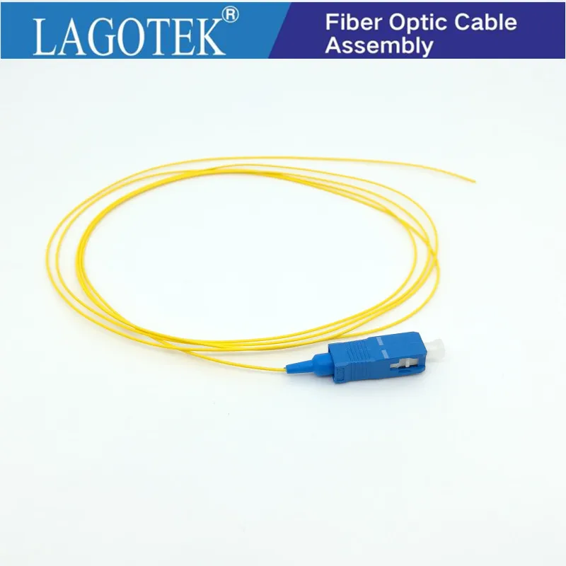 SC UPC Fiber Optic Pigtail Simplex 0.9mm 9/125 Single Mode 1.0Meter