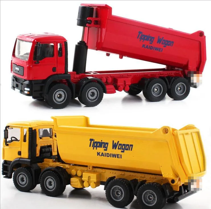 Free shipping!1 : 50 alloy slide toy models construction vehicles,Eight rounds of dump truck model,Children\'s favorite