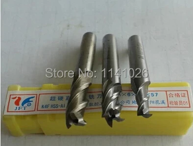 High Quality 10pcs  Extended End Mill 6mm Two 2 Flute HSS & Aluminium End Mill Cutter CNC Bit,6*6*24*68mm