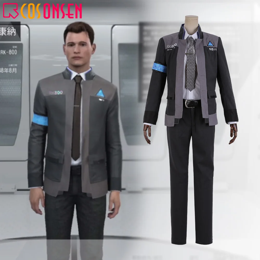 Detroit Become Human Connor RK800 Agent Suit Uniform Cosplay Costume COSPLAYONSEN Customize Made