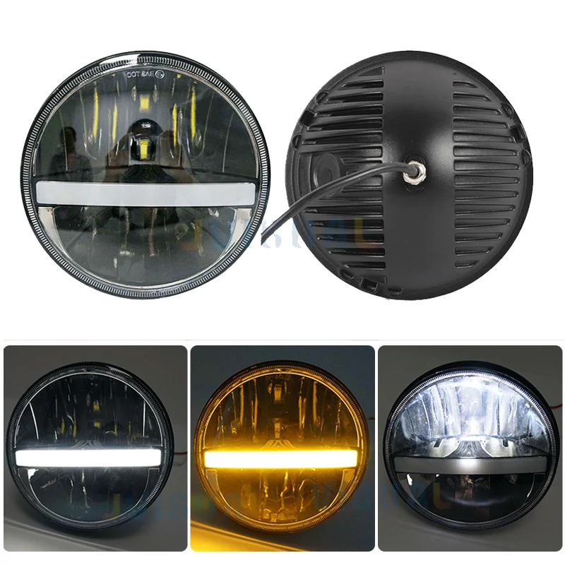 

1pc 36w For Jeep Wrangler TJ JK LJ CJ 2D 4D 7" Round LED Headlight 7inch Led For Nissan Patrol Y60 Hummer H1&H2 Patrol Y60