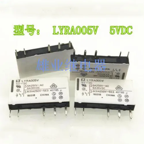 

5V relay LYRA005V 5VDC DC5V LYRA005V-5VDC-DC5V LYRA005V5VDCDC5V 6A 5PIN
