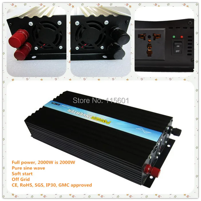 Manufacturer Sell Inverter 48v 240v 2000w, Panel Solar Home Use Inverter