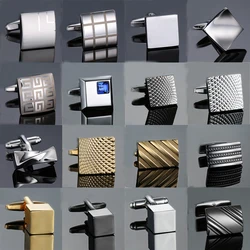 High quality Novelty cuff links copper Metal Laser engraving cufflinks mans French suit accessories Jewellery