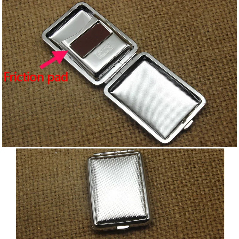 Mini Titanium steel Matchbox Portable sealed matchbox with friction pad WaterproofWithstand voltage match box