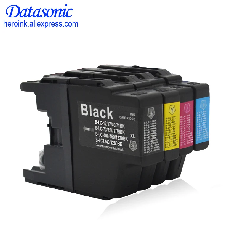 12pcs Compatible Ink Cartridge For LC12 LC40 LC71 LC73 LC75 LC400 LC1220 LC1240 For Brother Printer MFC-J6910CDW J6710CDW J840N