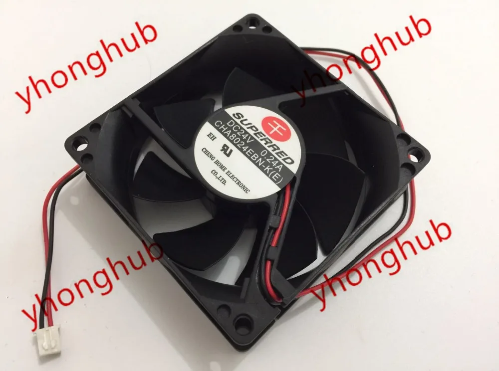 

SUPEREED CHA9212CS DC 12V 0.19A 2-Wire 90x90x25mm Server Cooling Fan