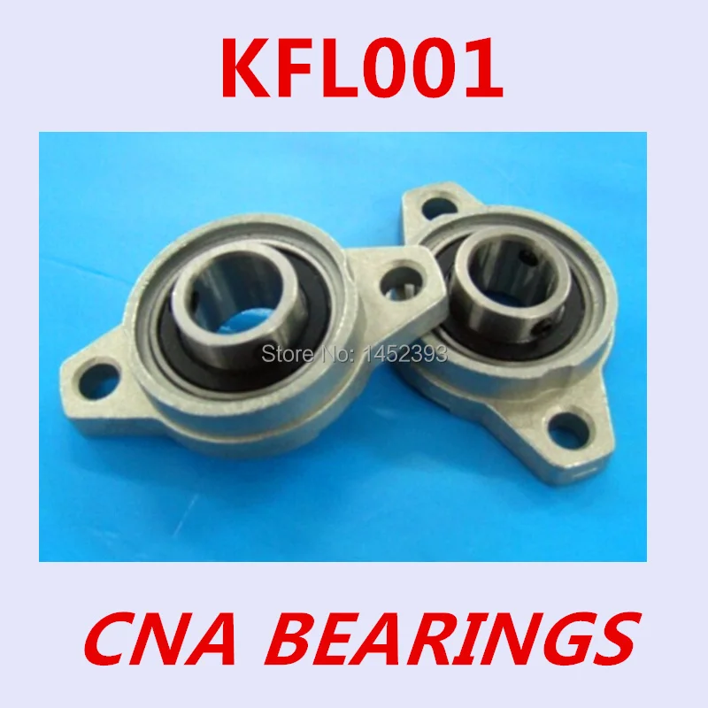 

12 mm diameter zinc alloy bearing housings KFL001 flange bearing housings with pillow block 4 pcs