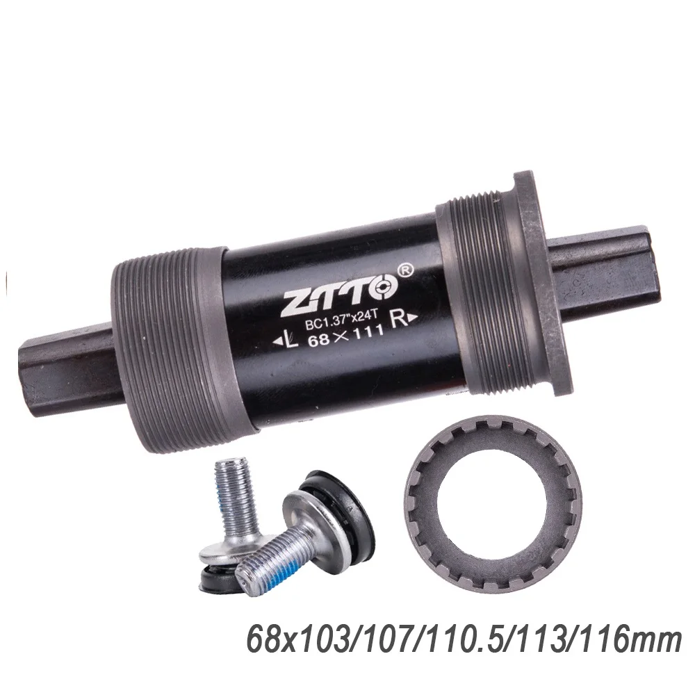 

BSA Bicycle Bottom Bracket Square Tapered Threaded 68x103mm 107mm 110.5mm 113mm 116mm for Axis Square Tapered Spindle Crankset