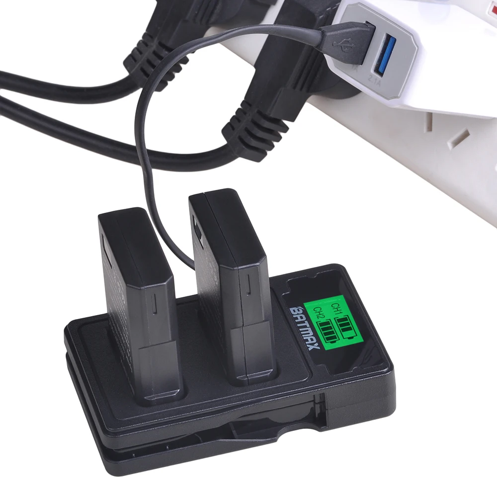 2Pcs EN-EL14 En EL14 En EL14A Batterij + Lcd Dual Uusb Lader Voor Nikon D5200 D3100 D3200 D5100 P7000 p7100 Camera MH-24