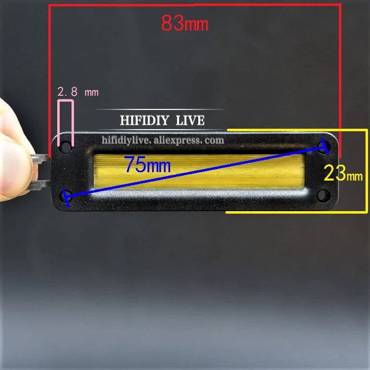 NEW HIFIDIY LIVE r AL28 hifi 3 inch Tweeter Speaker Unit 5 OHM 20W Treble Loudspeake Super belt type high loudspeaker