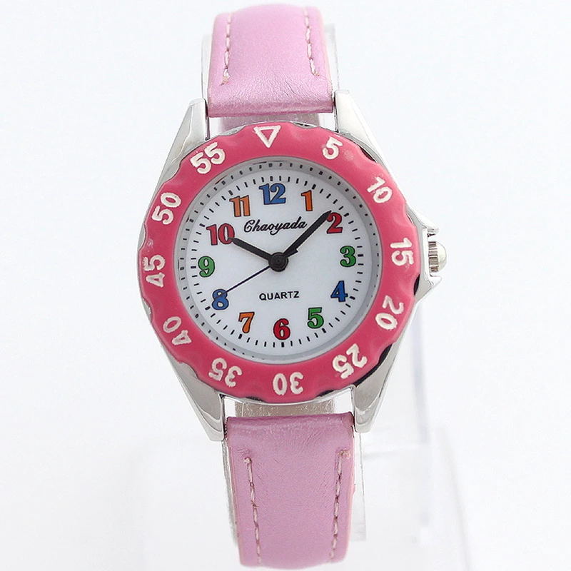 Часы Детские кварцевые с кожаным ремешком, U48