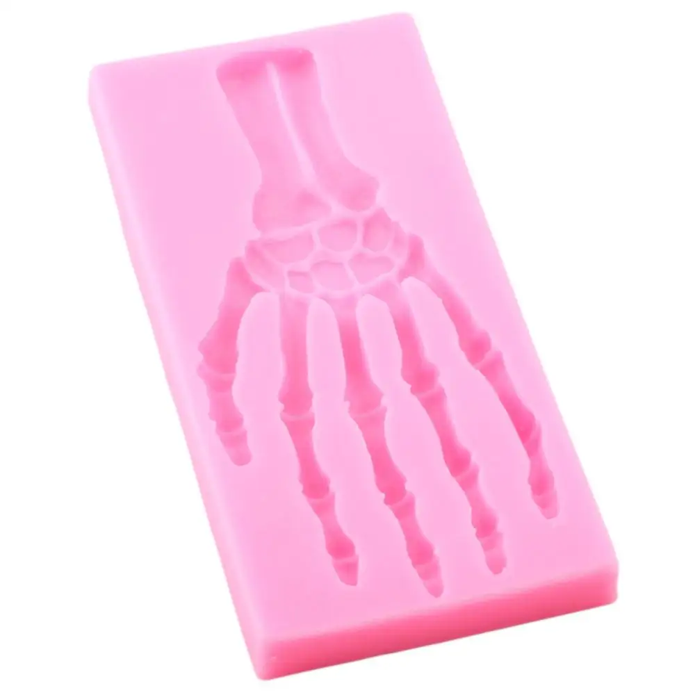 Halloween Hand Skeleton Silicone Molds DIY Baking Party Fondant Cake Decorating Tools Clay Candy Chocolate Gumpaste Moulds