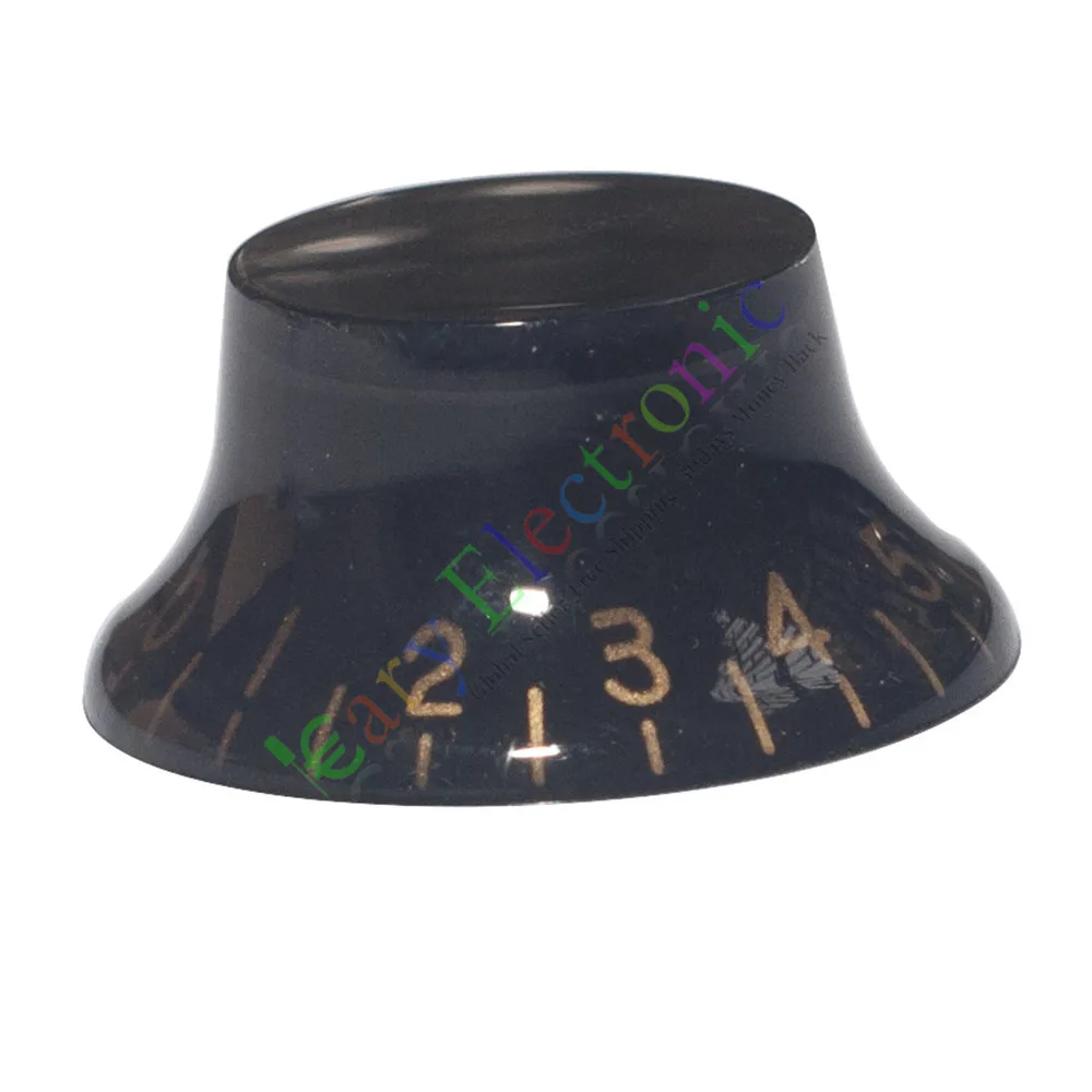 Venta al por mayor y al por menor, 10 unidades, 26mm, Pedal superior con falda, perilla negra, tubo de guitarra, amplificador, tono de volumen, piezas de audio, envío gratis