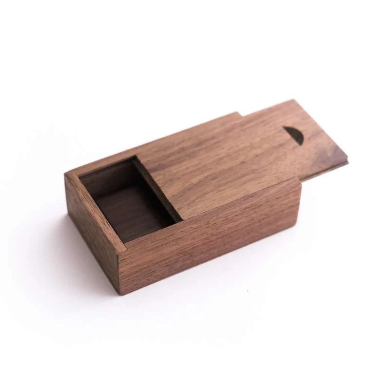 100 Pieces No Logo Bamboo Packaging box Bamboo and wood magnet wood Rectangular gift box Size 80x50x25MM 3.15 x 1.97 x 0.99 inch