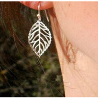Europe And The United States Fashion Exaggerated Leaves Square Women's Party Cheap Earrings Bridesmaid Gift Wholesale