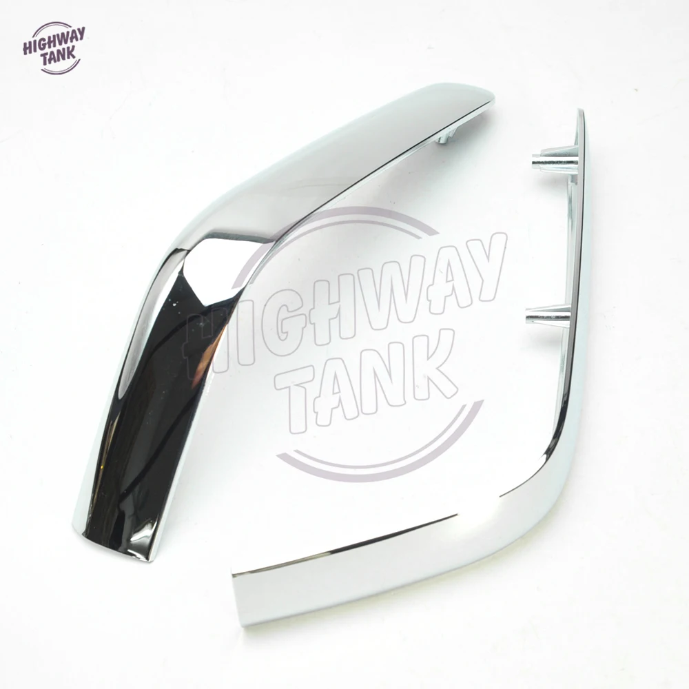 Chrome Aluminum Motorcycle Rear Saddlebag Panel Moldings Decoration Strips case for Honda GL1800 GOLDWING 2001-2011