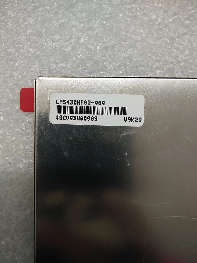 Tela lcd original nova, 4.3 polegadas, lms430hf02/refletor, tela interna