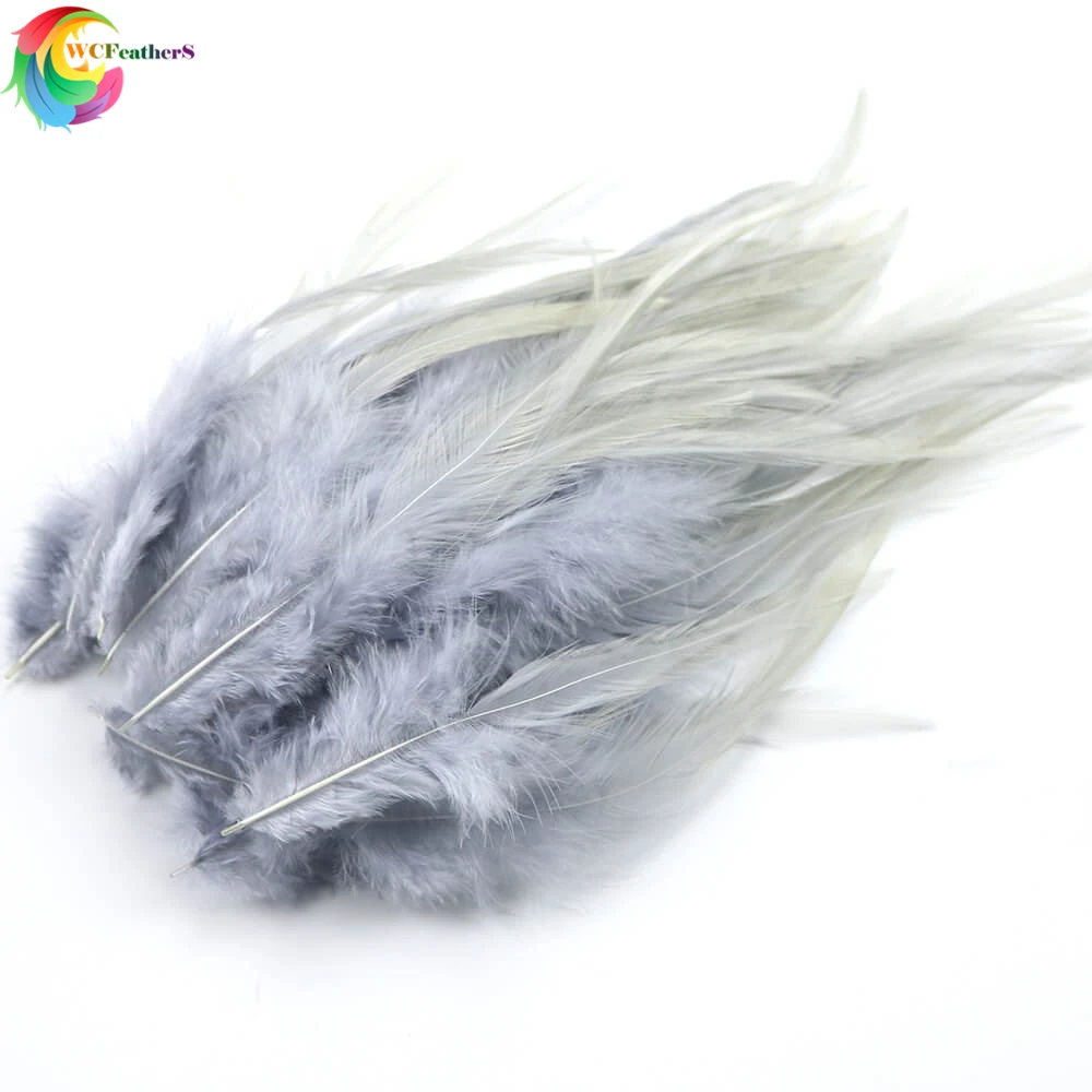 4-6inches Dyed Natural Rooster Feathers For DIY Jewelry /Hair Extension /Accessories Craft Decoration Plume 50PCS/lot