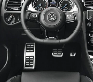 STYO per VW Golf 7 MK7 2014 Pedali In Acciaio Inox Protezione Del Piede Della Copertura Sticker Acceleratore Freno Frizione MT AT