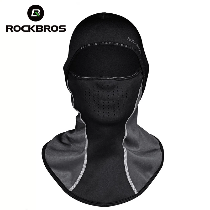 ROCKBROS bicicletta passamontagna maschera da sci berretto invernale da uomo sciarpa termica in pile scudo Outdoor moto bici ciclismo maschera per