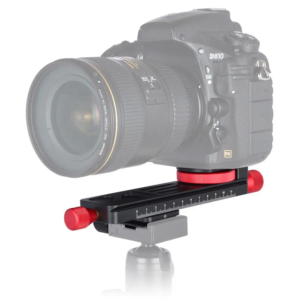 

W-160 38mm Macro Focusing Rail Slider Mount for DSLR Camera Arca-Swiss Tripod Head 1/4" 3/8" Screw