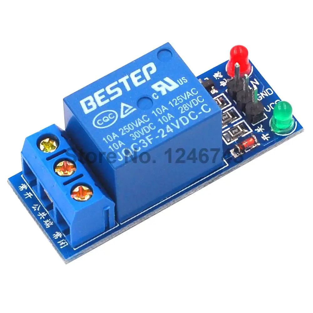 24V Relay Module 1 Channel High level for SCM Household Appliance Control