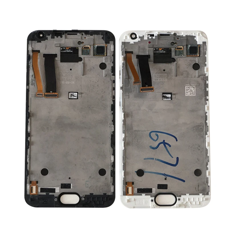 Meizu MX5 용 오리지널 M & Sen LCD 디스플레이 스크린 프레임, Meizu MX5 디스플레이용 터치 패널 디지타이저, 5.5 인치