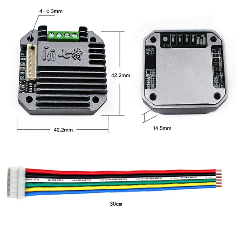 Sinyal Pulsa Mikro 42 Langkah Motor + Driver 62Oz-in untuk Mesin Ukiran UIM240 Nema17 Stepper Motor + Kontroler