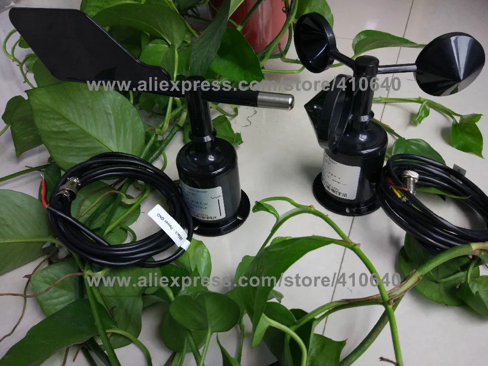 Wind Direction Sensor AND Wind Speed Sensor DC 12V Power Supply 1 to 5V Voltage Signal From Factory Directly 5 Sets Per Order