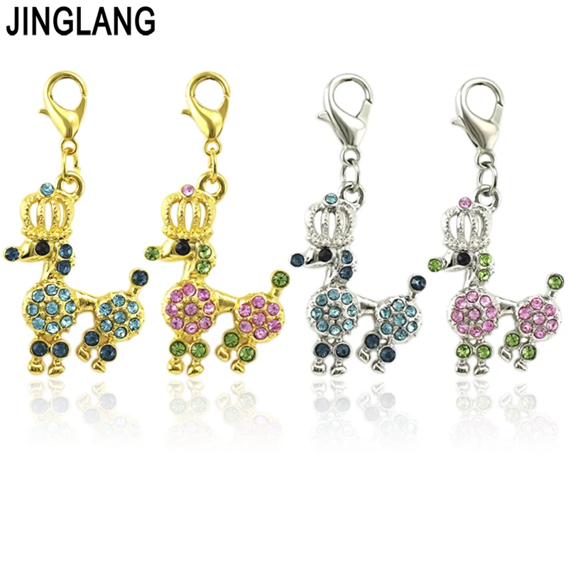 

JINGLANG Dog Charm Travel Pendant Zinc Alloy Metal DIY Jewelry Making Wholesale 50 Pieces