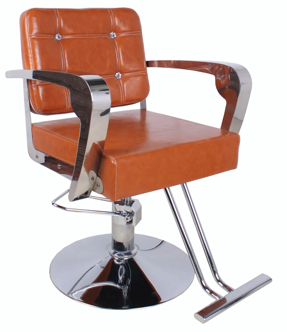 Na barbearia. Cabeleireiro. Cadeira ..