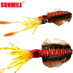 SUNMILE Fishing Soft Lure 20g 150mm Luminous/UV Squid Fishing Lures Octopus Calamar Lure Leurre Souple For Sea Wobbler Soft Bait