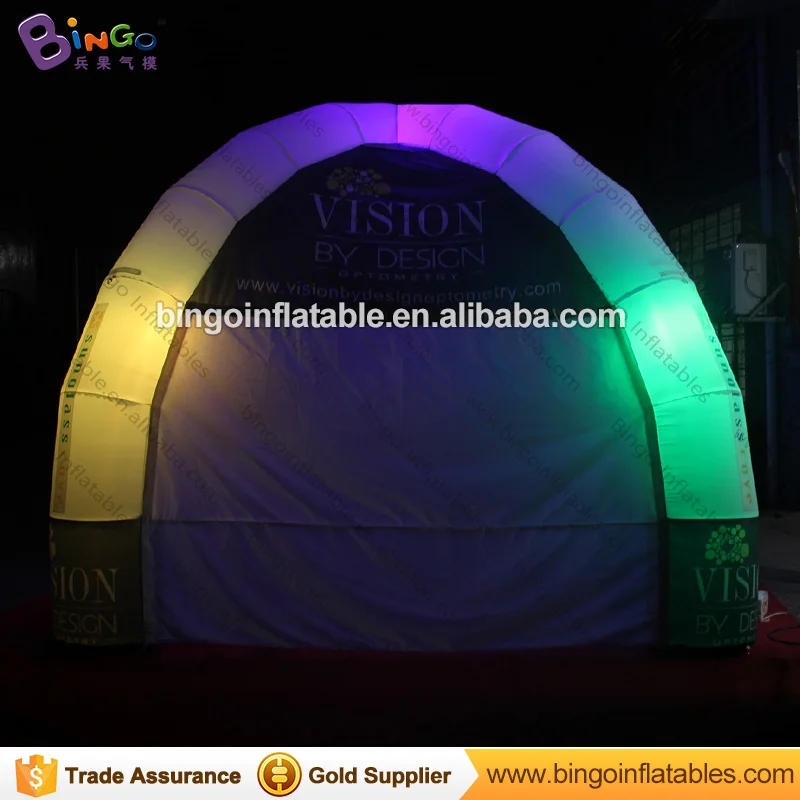 Venta caliente tienda de campaña de cúpula inflable tiendas de campaña tienda india para niños N adultos con luces que cambian de color tiendas de campaña China