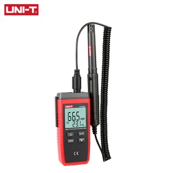 UNI-T UT333S Mini A CRISTALLI LIQUIDI Digital di Umidità di Temperatura del Tester Igrometro Esterno Indicazione di Sovraccarico Termo-Igrometro