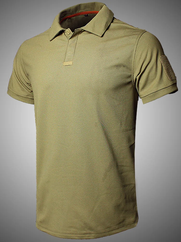 MEGE Dropshipping mężczyźni koszulka Polo lato taktyczne Air Force Casual wojskowa armia krótka koszula tee polo para hombre camisa Polo — zdjęcie 2