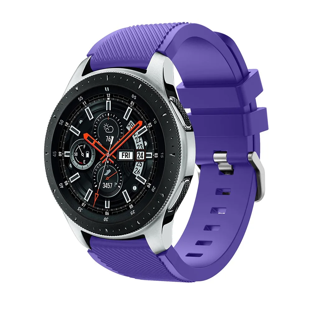 22 mm Silikonarmband für Samsung Galaxy Watch 3 45 mm 46 mm Gear S3 Frontier S3 klassisches weiches, bequemes Armband für Amazfirt GTR – Detail 2