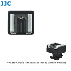 JJC MSA-1 Mini Advanced Hot Shoe To Universal Shoe Adapter for Canon Vixia HF M30HF M300 HF M31 HF M32 HF S10 HF S100 HF S11