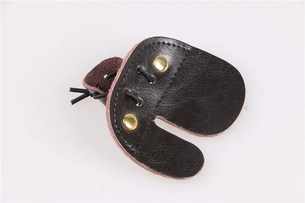 Gant De Tir à L'arc 3 Doigts – Ambidextre – Protection Noir – Tailles M L XL