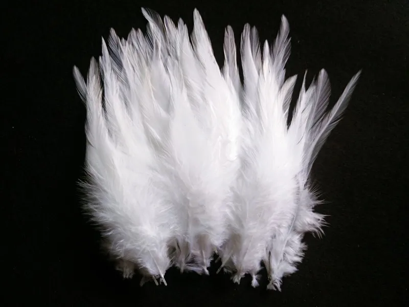 17 colors! High quality white and stained 20 pc rooster feathers, 4-6 