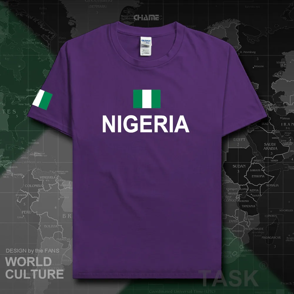 Nigeria Nijeriya men t shirts jerseys nation sporting Nigerian 100% cotton t-shirt fitness Africa clothing tees country flags NG