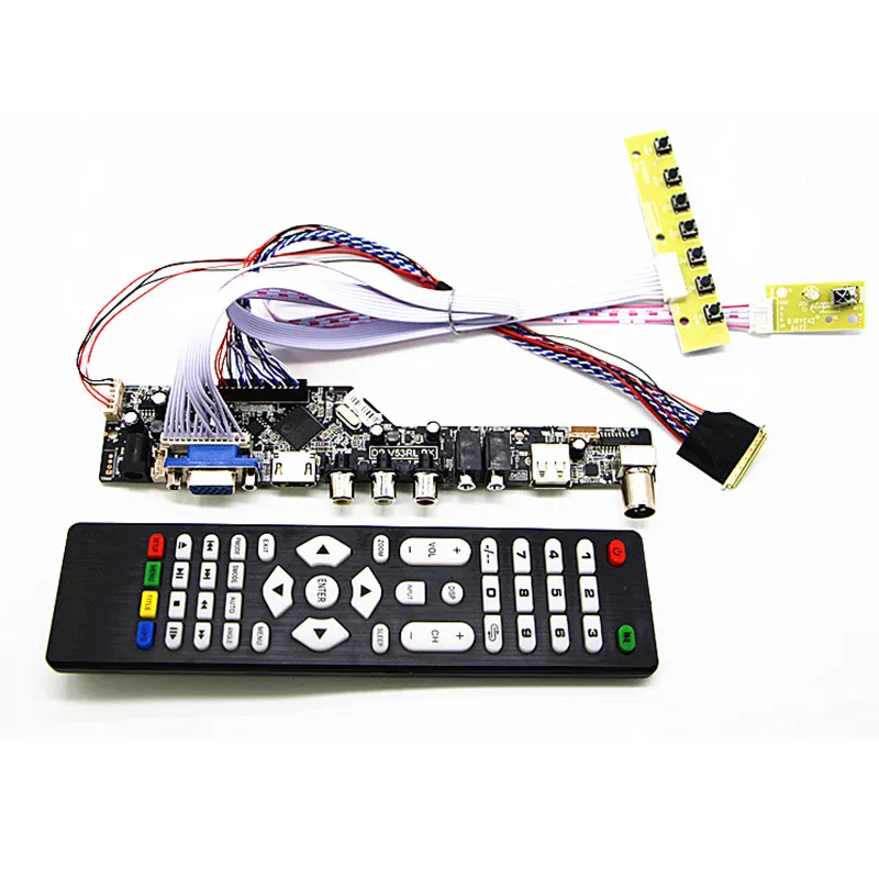 TV+HDMI+VGA+AV+USB+AUDIO TV LCD Controller Board kit 17.3