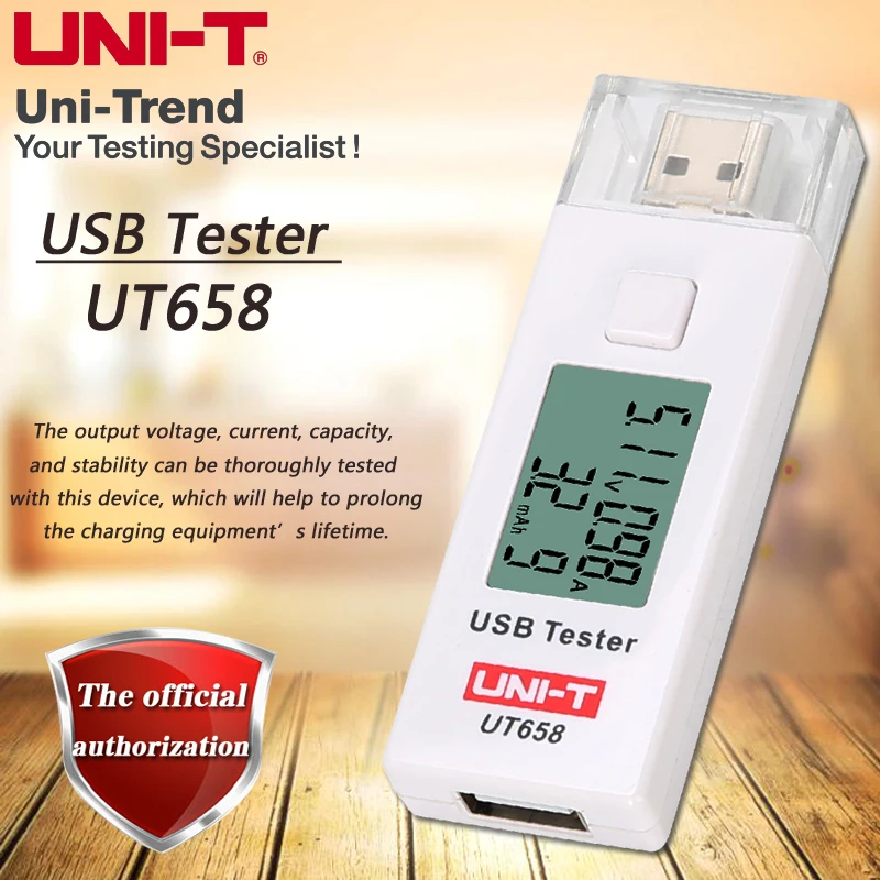 

UNI-T UT658 UT658B USB Tester Mobile Phone Notebook Mobile Power Safety Monitor 3.0V-9.0V/0.0A-3.0A