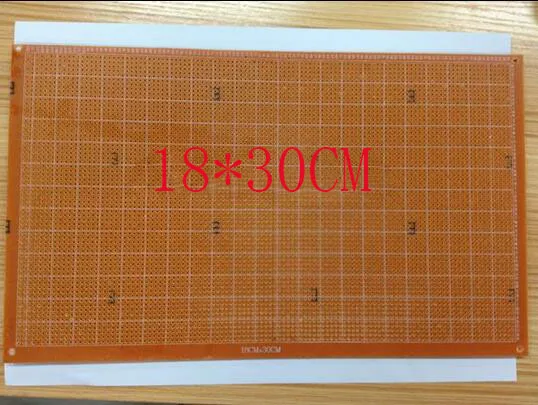 free shipping 10pcs 18*30CM 1.6mm single-sided bakelite universal board  with holes board test board Selling