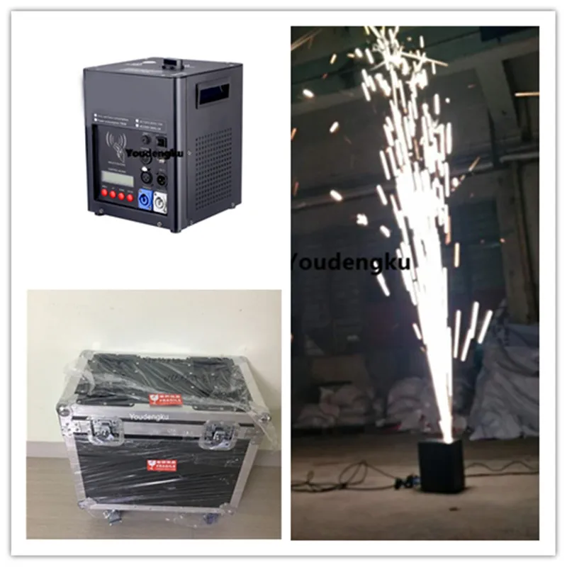 2 pieces with case china factory supplies new dmx wireless control safe 500W cold fireworks spark touchable fireworks fountain