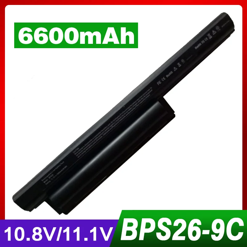 

ApexWay 6600mAh Laptop Battery For Sony VGP-BPS26A VGP-BPS26 For VAIO SVE14117 SVE141100C VPC-CB100C PCG-61712T VPC-EJM1E